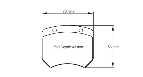 Pagid S1363 RSH 42 Rear Brake Pads for TCR Race Cars - S1363H42001