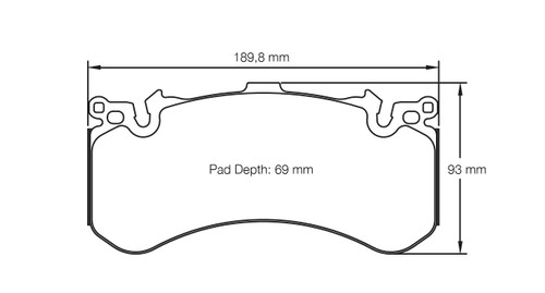 Pagid S4937 RSC 1 Front Brake Pads for Audi S6 / S7 & Lamborghini Aventador - S4937C01001