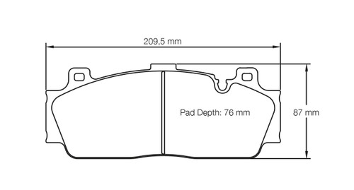 Pagid S4934 RSC 1 Front Brake Pads for BMW F87 M2 Comp / F82 M4 / F10 M5 / F13 M6 - S4934C01001