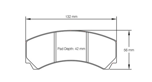 Pagid S2126 RST 3 Rear Brake Pads for Ford Mustang FP350S - S2126T03001