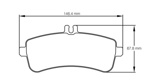 Pagid S8246 RSL 29 Rear Brake Pads for Mercedes AMG GTR / GTS & C63 AMG - S8246R29001