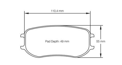 Pagid S4929 RSL 1 Rear Brake Pads for Porsche 991 GT3 Cup / Cayman GT4 Clubsport - S4929L01001