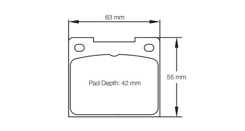 Pagid S3102 RST 5E Brake Pads for Alcon R type D42 / D48 & Lucas / Girling 14LF & D14R Calipers - S3102T5E001
