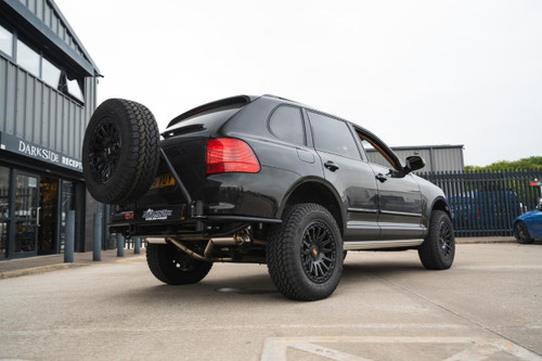 Porsche Cayenne 957 Darkside Overland Rear Tubular Bumper with Optional Swing Out Wheel Carrier Porsche Cayenne 957 Darkside Overland Rear Tubular Bumper with Optional Swing Out Wheel Carrier