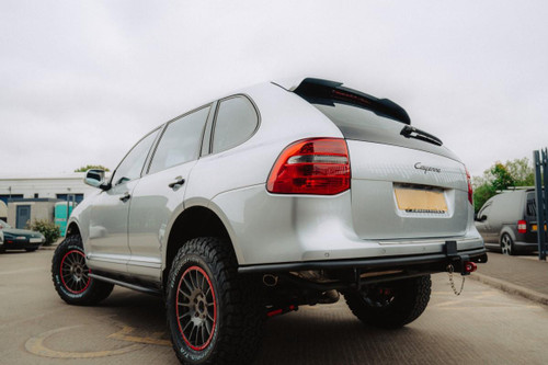 Porsche Cayenne 957 Darkside Overland Rear Tubular Bumper with Optional Swing Out Wheel Carrier Porsche Cayenne 957 Darkside Overland Rear Tubular Bumper with Optional Swing Out Wheel Carrier