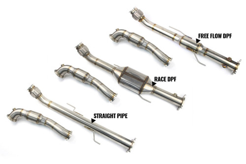 Darkside 3" DPF / CAT Delete Downpipe for VW Amarok 3.0 TDI V6