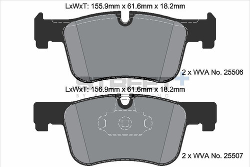 Pagid Racing Street+ BMW 1 / 2 / 3 / 4 F Series Front Brake Pad Set - T8119SP2001