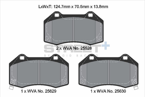 Pagid Racing Street+ Mazda MX-5 ND Front Brake Pad Set - T8088SP2001