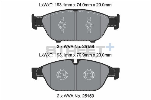 Pagid Racing Street+ Audi A6 / A7 C7 Platform Front Brake Pad Set - T8109SP2001
