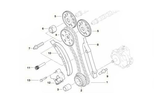 Genuine BMW M57N Complete Timing Chain Kit