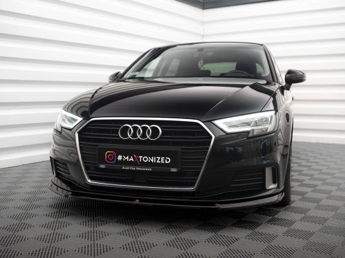 Maxton Front Splitter V.2 Audi A3 Sportback 8V Facelift Maxton Front Splitter V.2 Audi A3 Sportback 8V Facelift