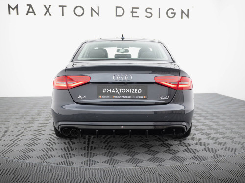 Maxton Rear Valance Audi A4 B8 Facelift (Single side dual exhaust version)