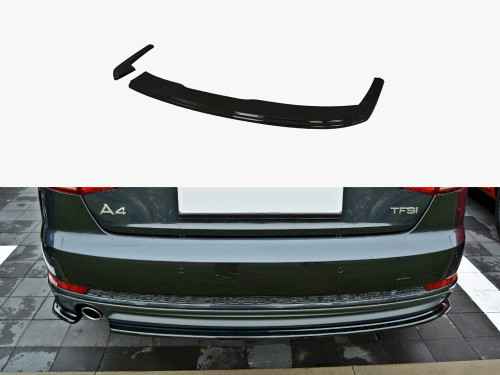 Maxton Rear Splitter Audi A4 B9 S-Line Sedan