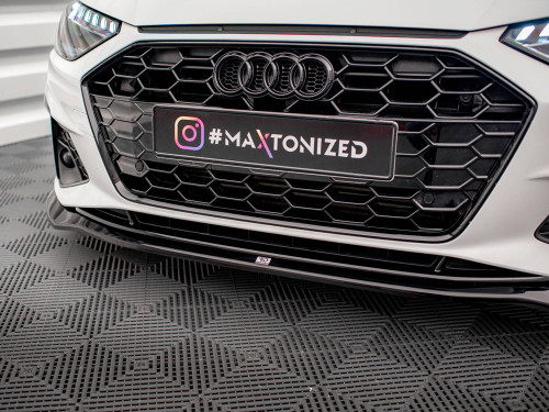 Maxton Front Splitter V.2 Audi A4 S-Line / S4 B9 Facelift Maxton Front Splitter V.2 Audi A4 S-Line / S4 B9 Facelift