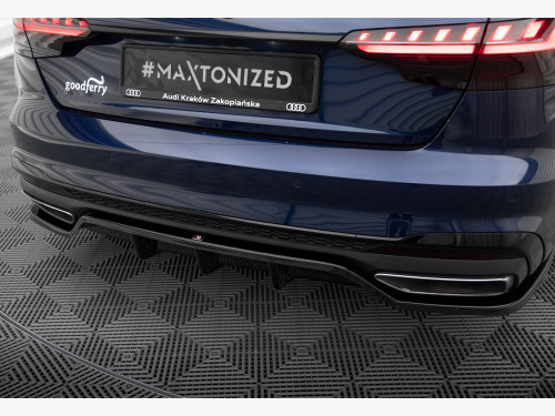 Maxton Rear Splitter (Vertical Bars) V.2 Audi A4 S-Line B9 Facelift Maxton Rear Splitter (Vertical Bars) V.2 Audi A4 S-Line B9 Facelift