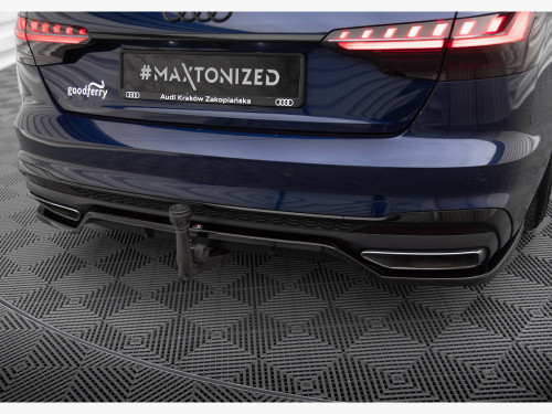 Maxton Rear Splitter (Vertical Bars) V.2 Audi A4 S-Line B9 Facelift Maxton Rear Splitter (Vertical Bars) V.2 Audi A4 S-Line B9 Facelift