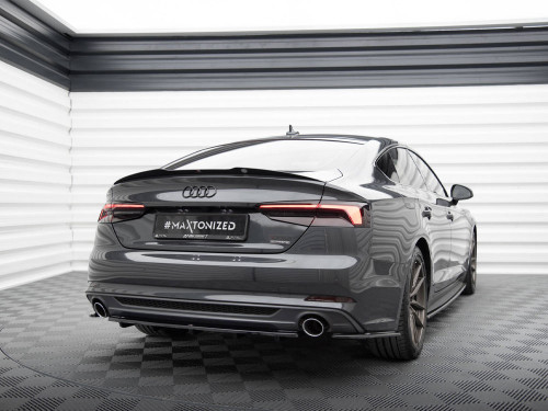Maxton Central Rear Splitter (Vertical Bars) Audi A5 S-Line F5 Coupe / Sportback Maxton Central Rear Splitter (Vertical Bars) Audi A5 S-Line F5 Coupe / Sportback