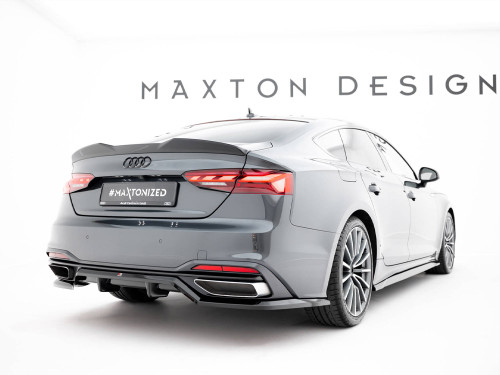 Maxton Rear Splitter (Vertical Bars) Audi A5 F5 Facelift Maxton Rear Splitter (Vertical Bars) Audi A5 F5 Facelift