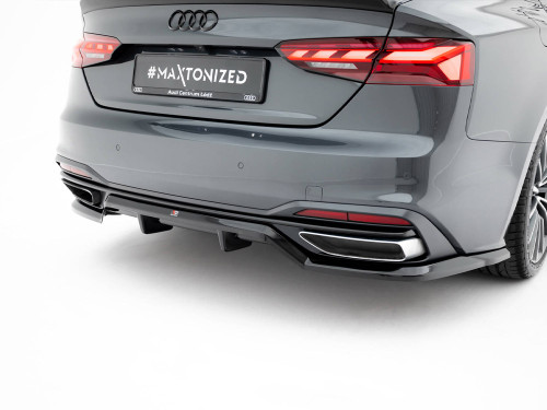 Maxton Rear Splitter (Vertical Bars) Audi A5 F5 Facelift Maxton Rear Splitter (Vertical Bars) Audi A5 F5 Facelift
