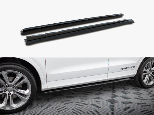 Maxton Side Skirts Diffusers Audi Q3 S-Line 8U Maxton Side Skirts Diffusers Audi Q3 S-Line 8U