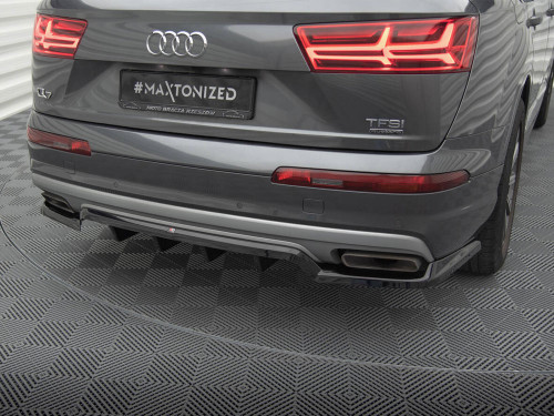 Maxton Central Rear Splitter (Vertical Bars) Audi Q7 Mk2 Maxton Central Rear Splitter (Vertical Bars) Audi Q7 Mk2