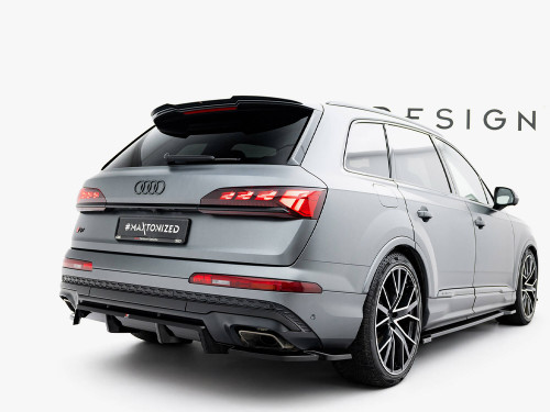 Maxton Rear Splitter (Vertical Bars) Audi Q7 S-Line Mk2 Facelift 2
