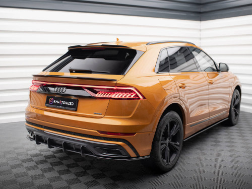 Maxton Lower Spoiler CAP Audi Q8 / RSQ8 / SQ8 / Q8 S-Line Mk1