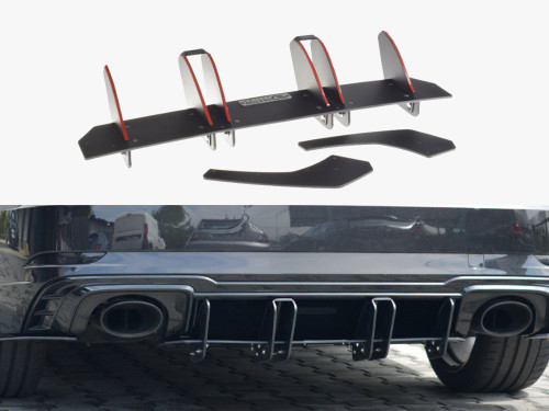 Maxton Rear Diffuser V.2 Audi RS3 8V FL Sportback