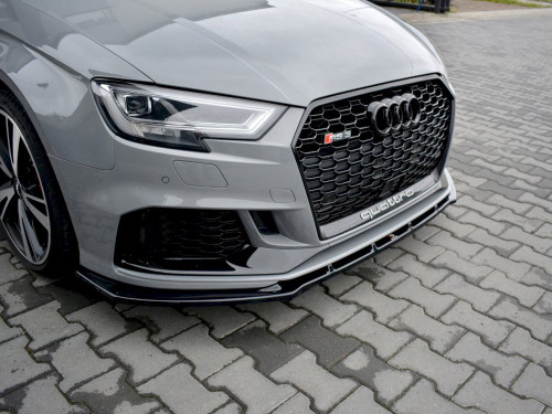 Maxton Front Splitter V.1 Audi RS3 8V Facelift Sedan
