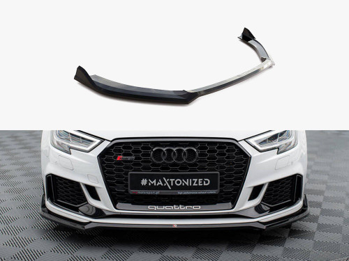 Maxton Front Splitter V.4 Audi RS3 Sedan 8V Facelift Maxton Front Splitter V.4 Audi RS3 Sedan 8V Facelift