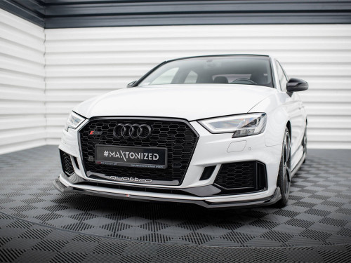 Maxton Front Splitter V.4 Audi RS3 Sedan 8V Facelift Maxton Front Splitter V.4 Audi RS3 Sedan 8V Facelift