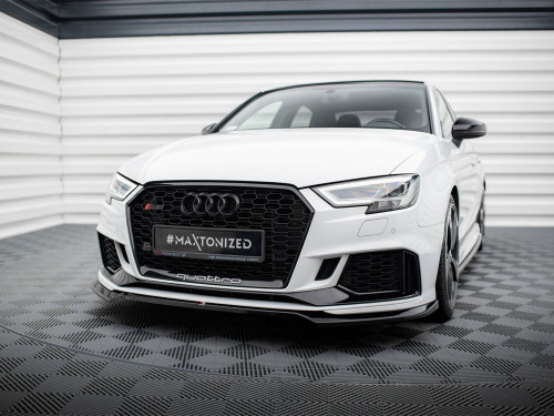 Maxton Front Splitter V.5 Audi RS3 Sedan 8V Facelift Maxton Front Splitter V.5 Audi RS3 Sedan 8V Facelift