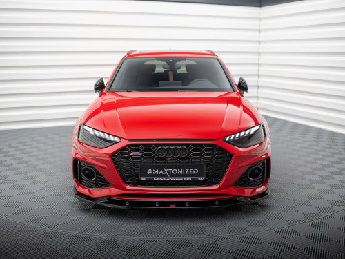 Maxton Front Splitter V.2 Audi RS4 B9 Facelift Maxton Front Splitter V.2 Audi RS4 B9 Facelift