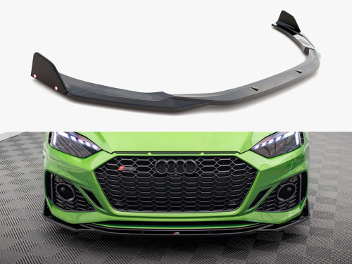 Maxton Front Splitter V.1 + Flaps Audi RS5 F5 Facelift