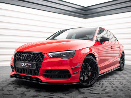 Maxton Front Splitter V.2 Audi S3 / A3 S-Line 8V Sedan / Cabrio (2013-2016)