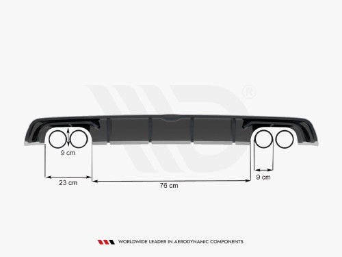 Maxton Rear Valance Audi S3 Sedan 8V (2013-2016) Maxton Rear Valance Audi S3 Sedan 8V (2013-2016)