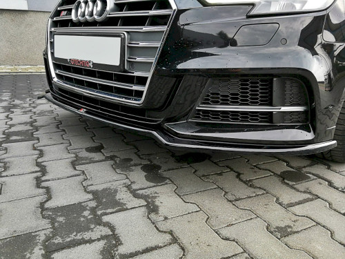 Maxton Front Splitter V.2 Audi S3 / A3 S-Line 8V FL Sedan Maxton Front Splitter V.2 Audi S3 / A3 S-Line 8V FL Sedan