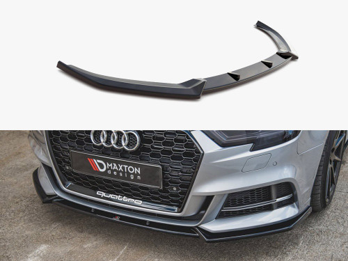 Maxton Front Splitter V.3 Audi S3 / A3 S-Line 8V Facelift Sedan (2016-2020) Maxton Front Splitter V.3 Audi S3 / A3 S-Line 8V Facelift Sedan (2016-2020)