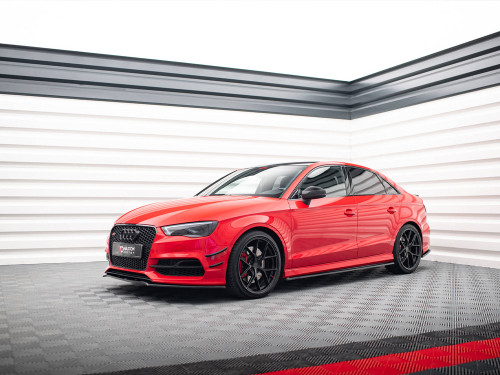 Maxton Side Skirts Diffusers V.1 Audi S3 / A3 S-Line 8V / 8V FL Sedan (2013-2020)