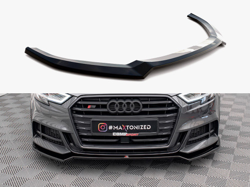 Maxton Front Splitter V.2 Audi S3 / A3 S-Line Sportback 8V Facelift Maxton Front Splitter V.2 Audi S3 / A3 S-Line Sportback 8V Facelift