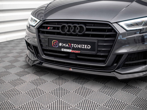 Maxton Front Splitter V.3 Audi S3 / A3 S-Line Sportback 8V Facelift Maxton Front Splitter V.3 Audi S3 / A3 S-Line Sportback 8V Facelift