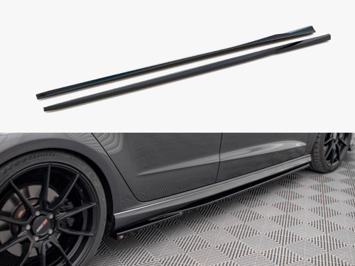 Maxton Side Skirts Diffusers Audi S3 / A3 S-Line Sportback 8V Facelift Maxton Side Skirts Diffusers Audi S3 / A3 S-Line Sportback 8V Facelift