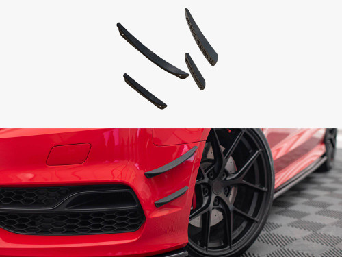 Maxton Front Bumper Wings (Canards) Audi S3 / A3 S-Line 8V Sedan / Cabrio