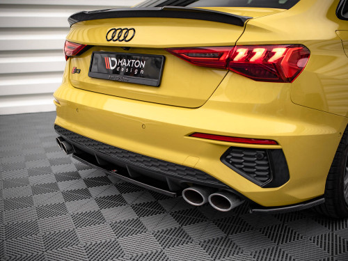 Maxton Central Rear Splitter Audi S3 Sedan 8Y Maxton Central Rear Splitter Audi S3 Sedan 8Y