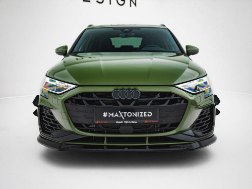 Maxton Front Bumper Wings (Canards) Audi S3 Sportback / A3 S-Line Sportback 8Y Facelift