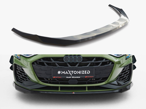 Maxton Front Splitter V.2 Audi S3 Sportback / A3 S-Line Sportback 8Y Facelift Maxton Front Splitter V.2 Audi S3 Sportback / A3 S-Line Sportback 8Y Facelift