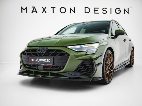Maxton Front Splitter V.2 Audi S3 Sportback / A3 S-Line Sportback 8Y Facelift Maxton Front Splitter V.2 Audi S3 Sportback / A3 S-Line Sportback 8Y Facelift