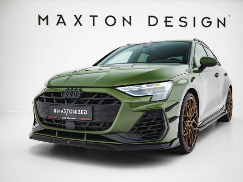 Maxton Front Splitter V.3 Audi S3 Sportback / A3 S-Line Sportback 8Y Facelift Maxton Front Splitter V.3 Audi S3 Sportback / A3 S-Line Sportback 8Y Facelift
