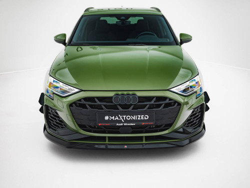 Maxton Front Splitter V.3 Audi S3 Sportback / A3 S-Line Sportback 8Y Facelift Maxton Front Splitter V.3 Audi S3 Sportback / A3 S-Line Sportback 8Y Facelift