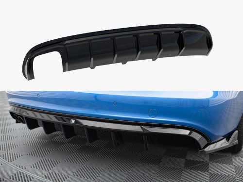 Maxton Rear Valance Audi A4 S-Line Sedan B8 (Version with dual exhaust tips on one side) Maxton Rear Valance Audi A4 S-Line Sedan B8 (Version with dual exhaust tips on one side)